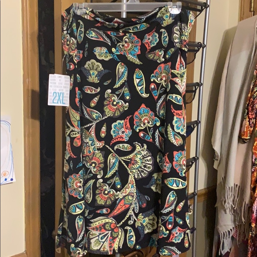 LuLaRoe 2xl azure skirt